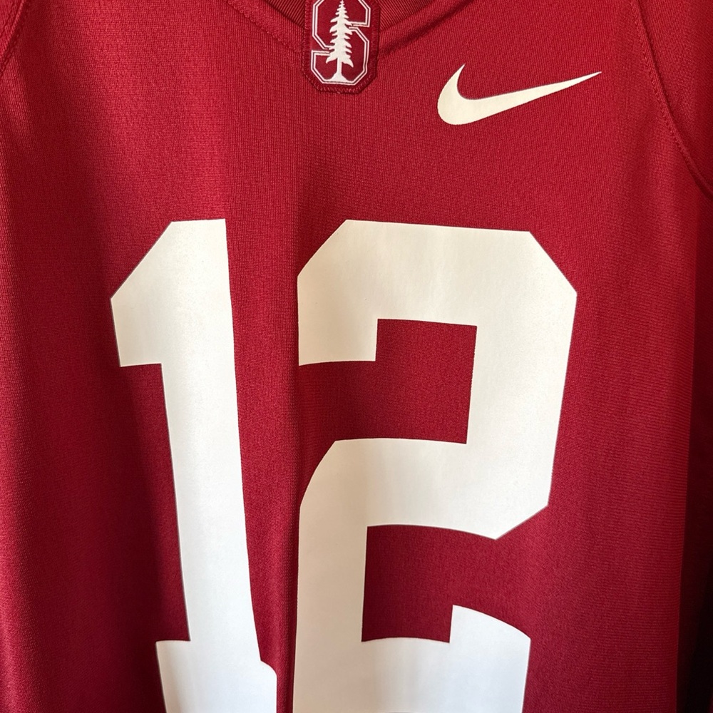 Nike Men's Crimson Jersey with White Number - Picture 2 of 7